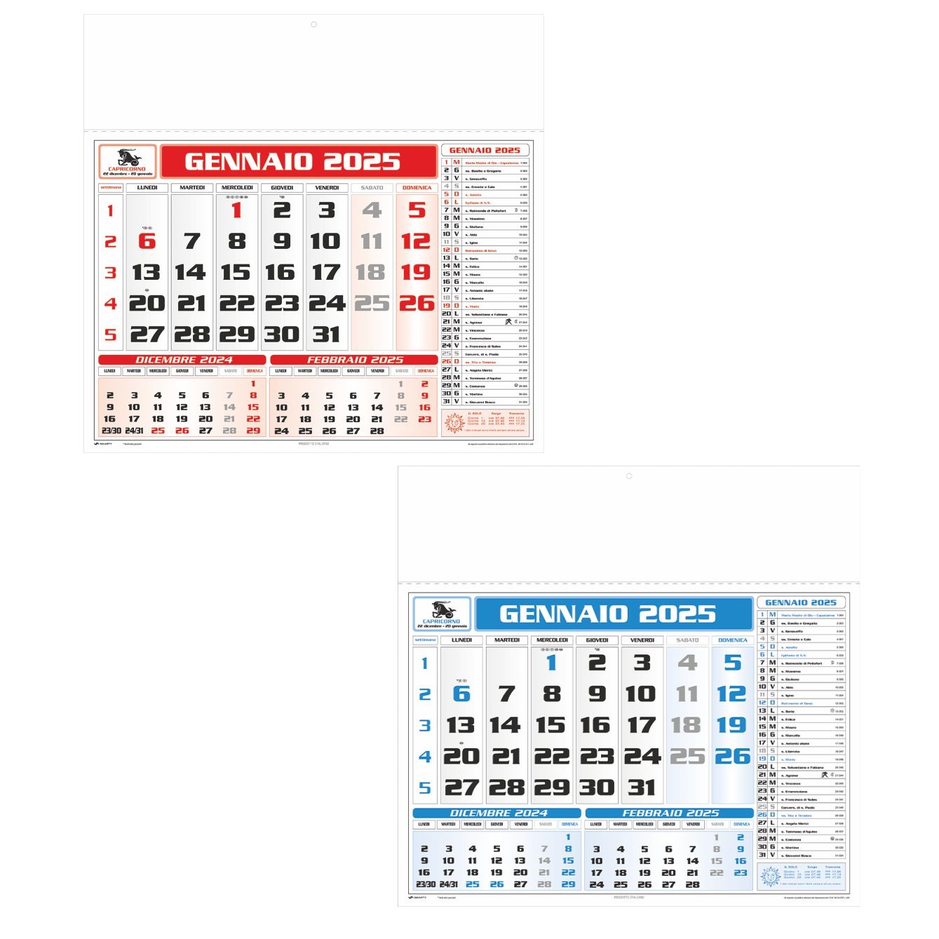 Calendario Americano art. E04 - CONF. 100 PEZZI