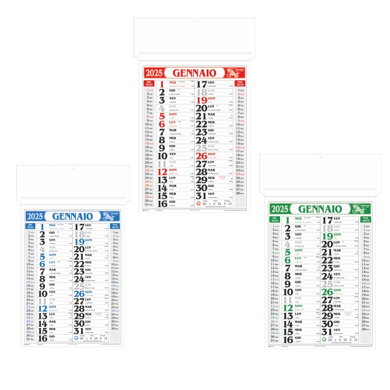 Calendario Olandese passafoglio art. E11 - CONF. 100 PEZZI