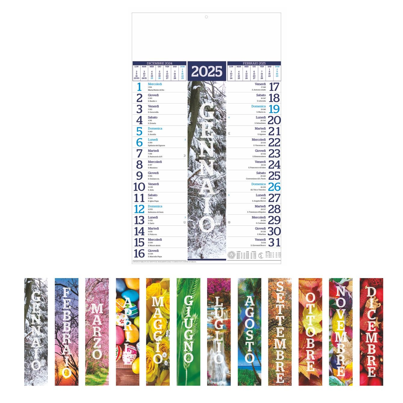 Calendario QUATTRO STAGIONI art. B61 - CONF. 100 PEZZI